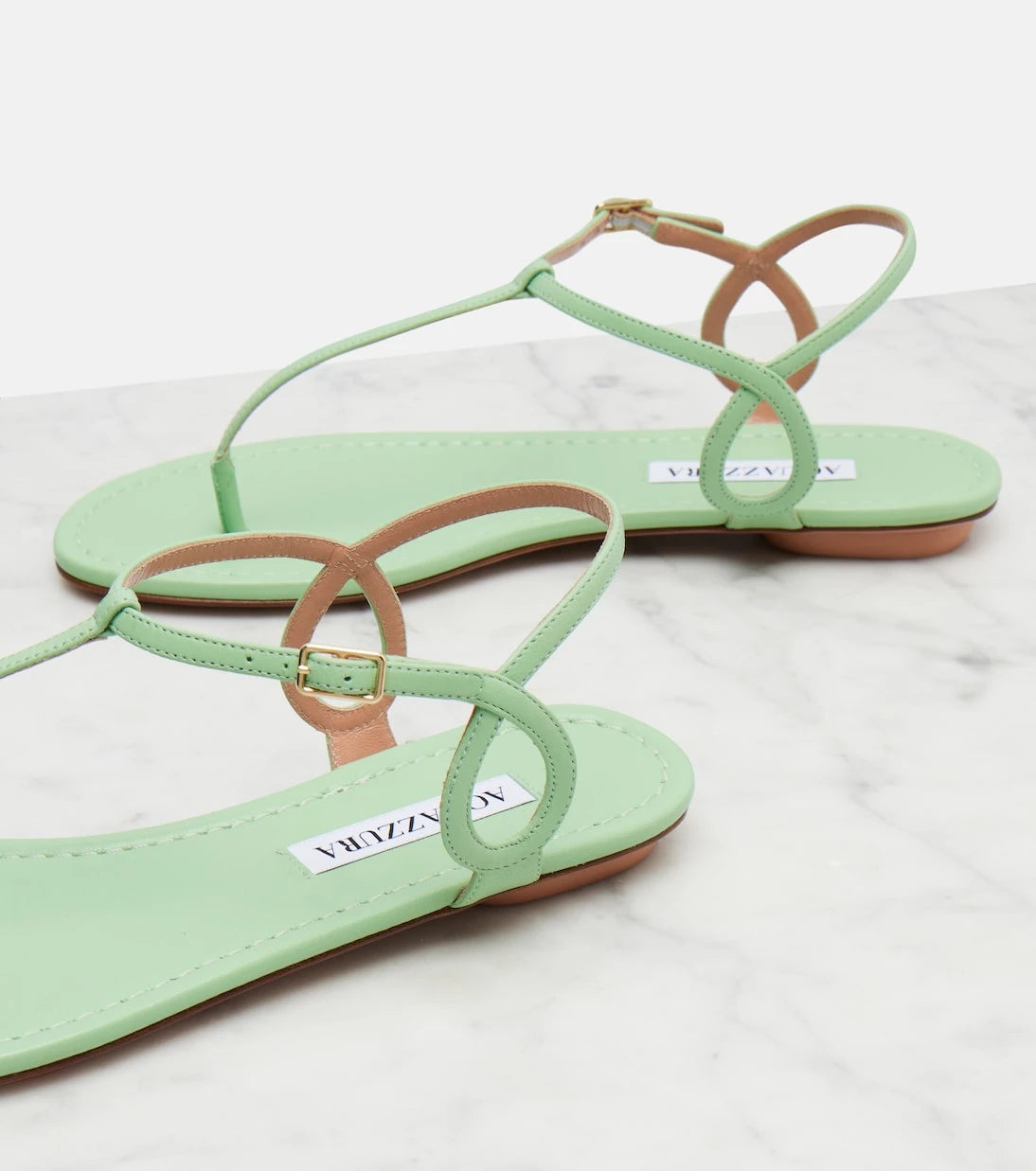 Aquazzura - Almost Bare leather thong sandals