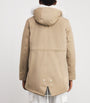 Yellow Fox-Rabbit Blended-Cotton Parka (72cm)
