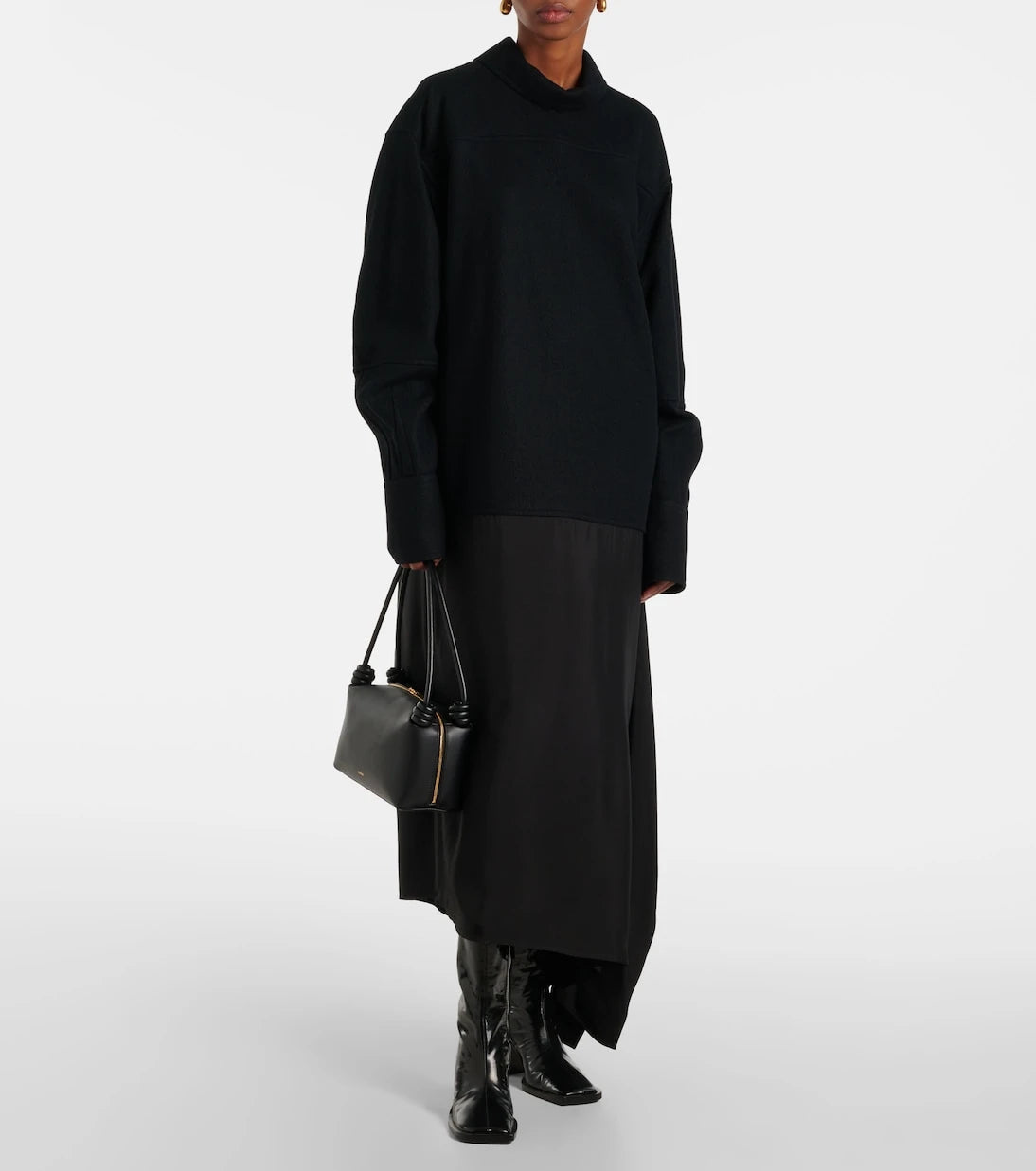 Jil Sander - Convertible wool midi dress