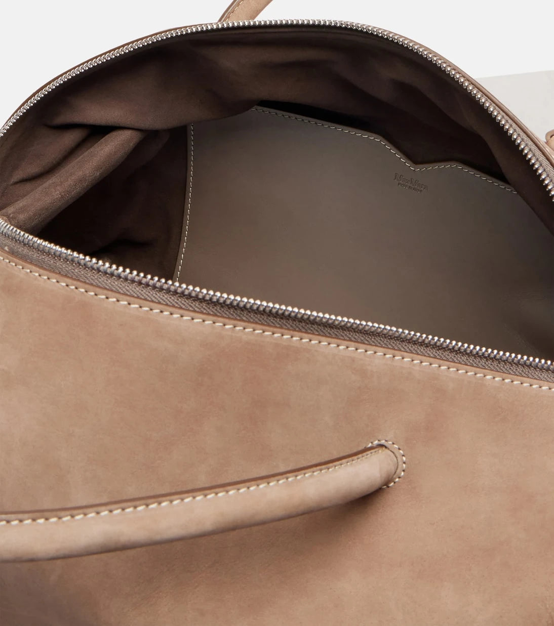 Max Mara - Holdall Medium suede tote bag