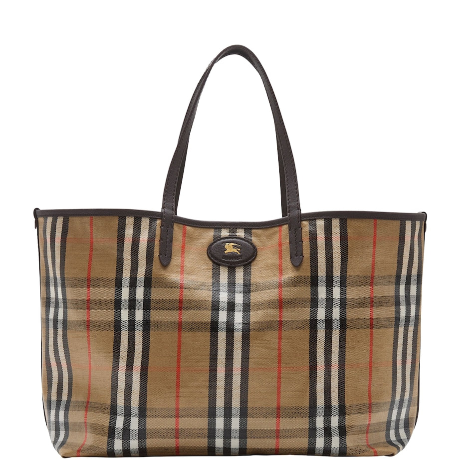 Beige Medium Canvas Highlands Tote Bag