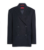 MAX&Co. Blue Wool-Blend Double-Breasted Pea Coat