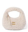 Mini Shearling Wander Top-Handle Bag