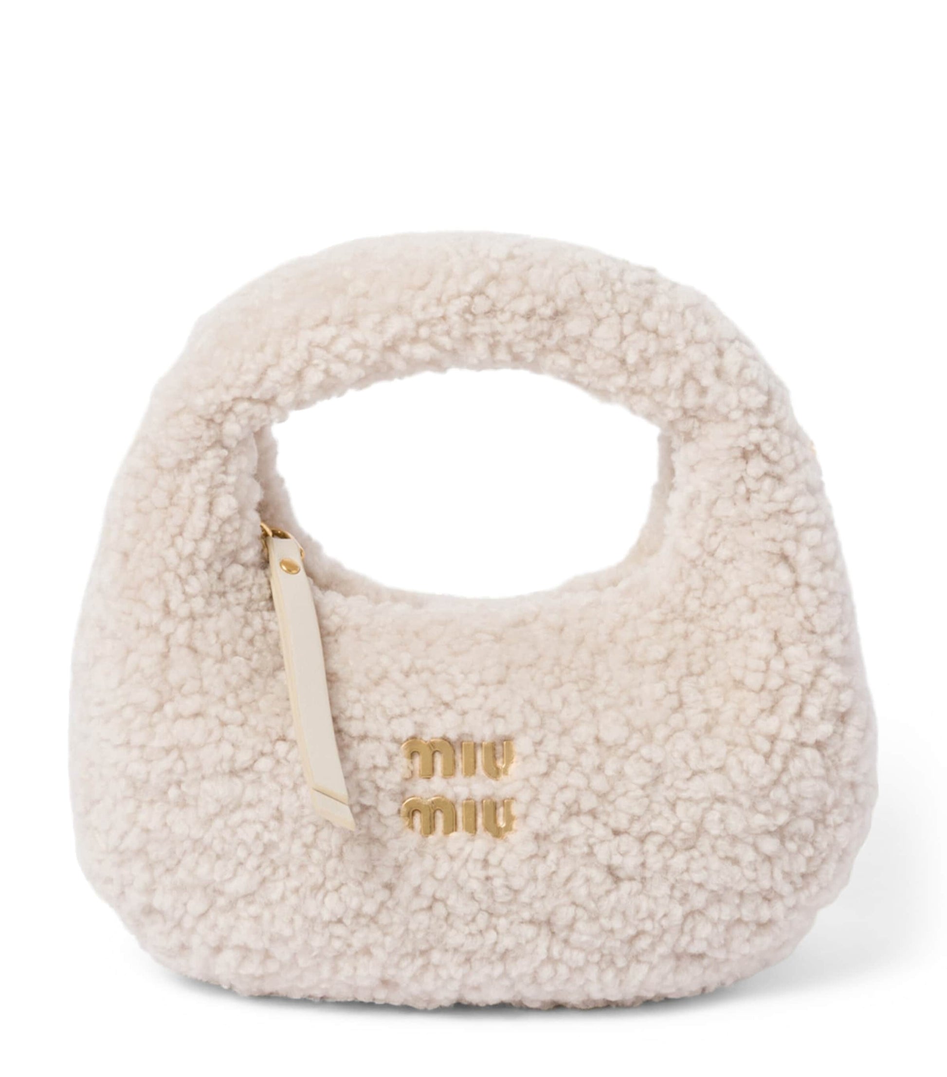 Mini Shearling Wander Top-Handle Bag