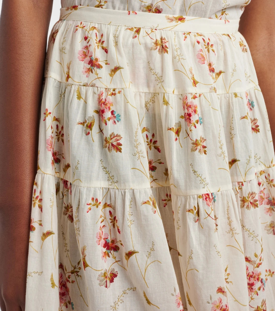 Dôen - Marie floral cotton maxi skirt