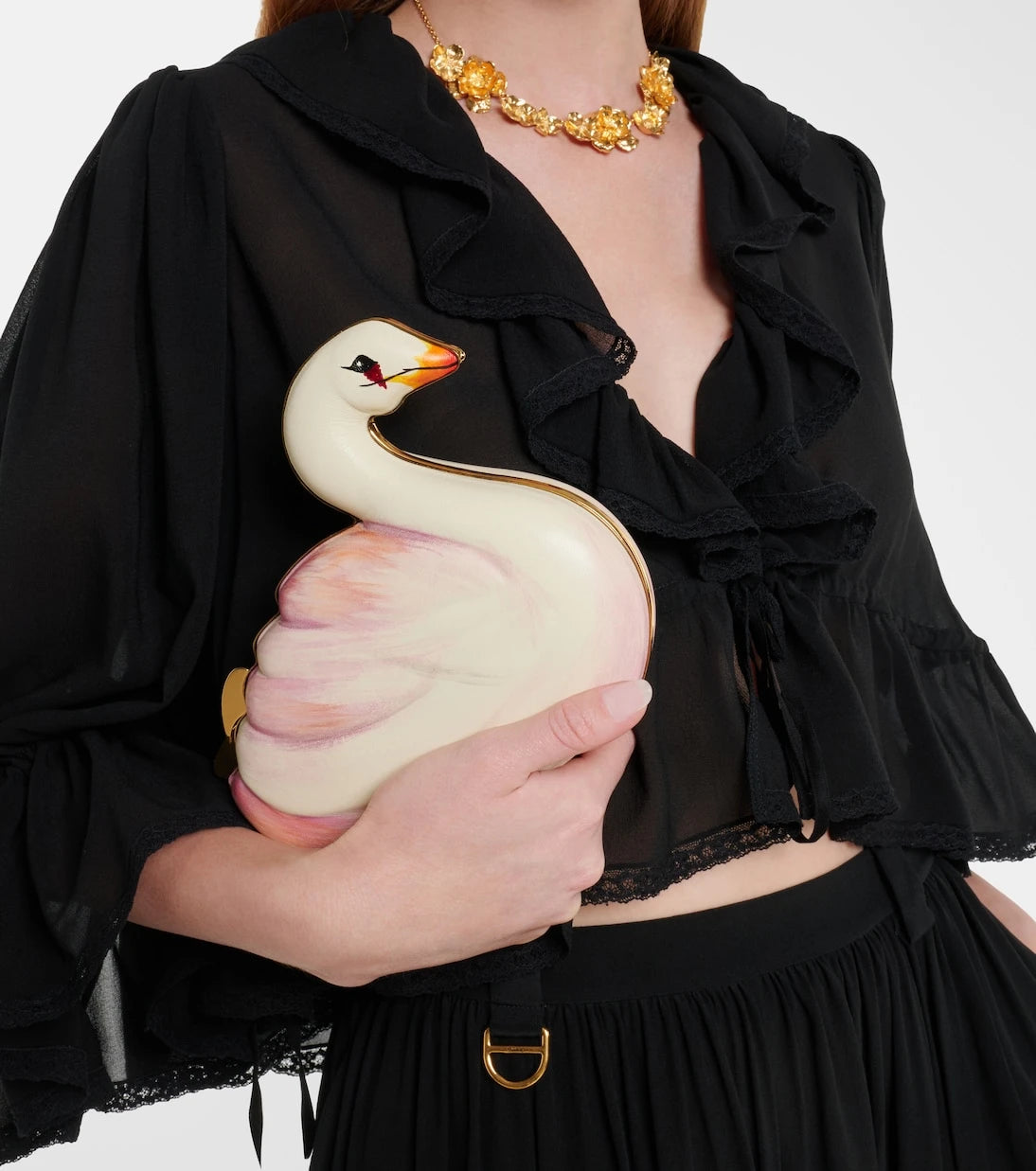 Chloé - Chloé Tropicus leather clutch