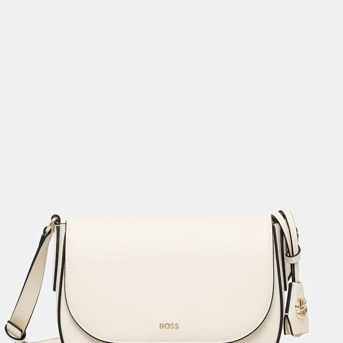 BOSS чанта crossbody дамска от кожа NUMAH Saddle