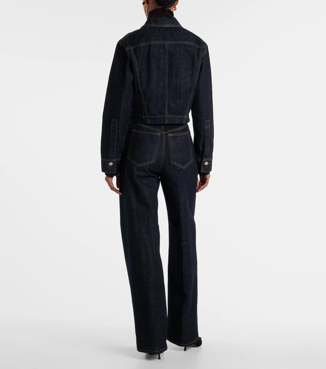 Victoria Beckham - Cropped denim jacket