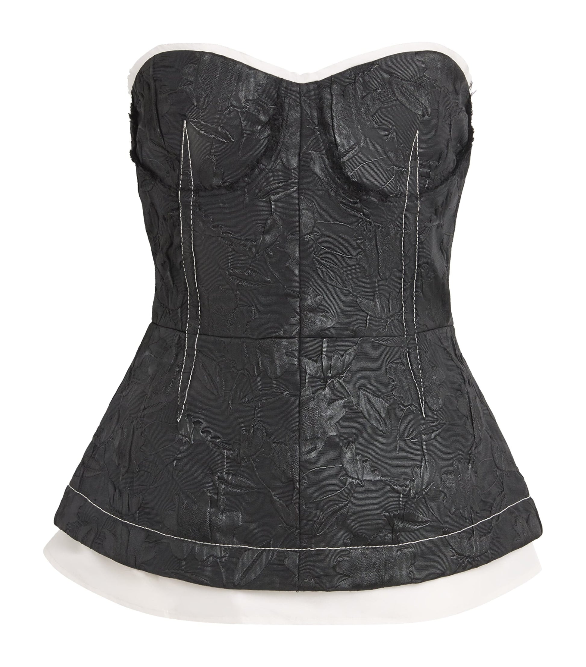 Simkhai Black Zander Bustier Top