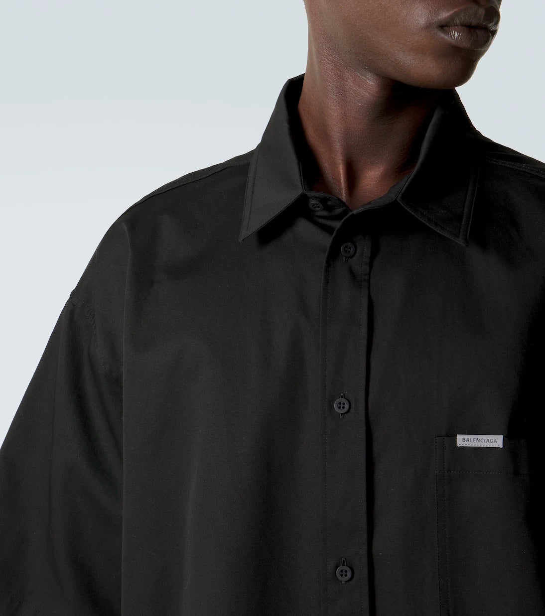 Balenciaga - Logo cotton twill shirt