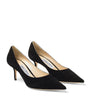 Jimmy Choo Black Love 65 Suede Pumps