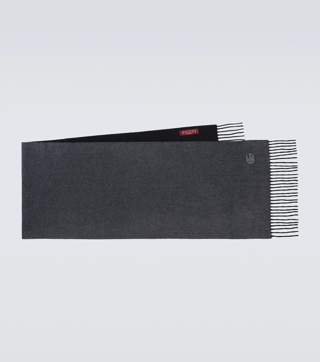 Gucci - GG fringed cashmere scarf
