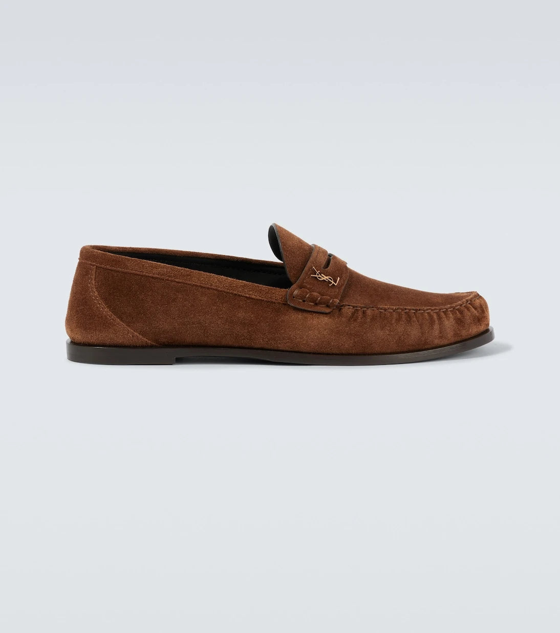 Saint Laurent - Laurent suede penny loafers