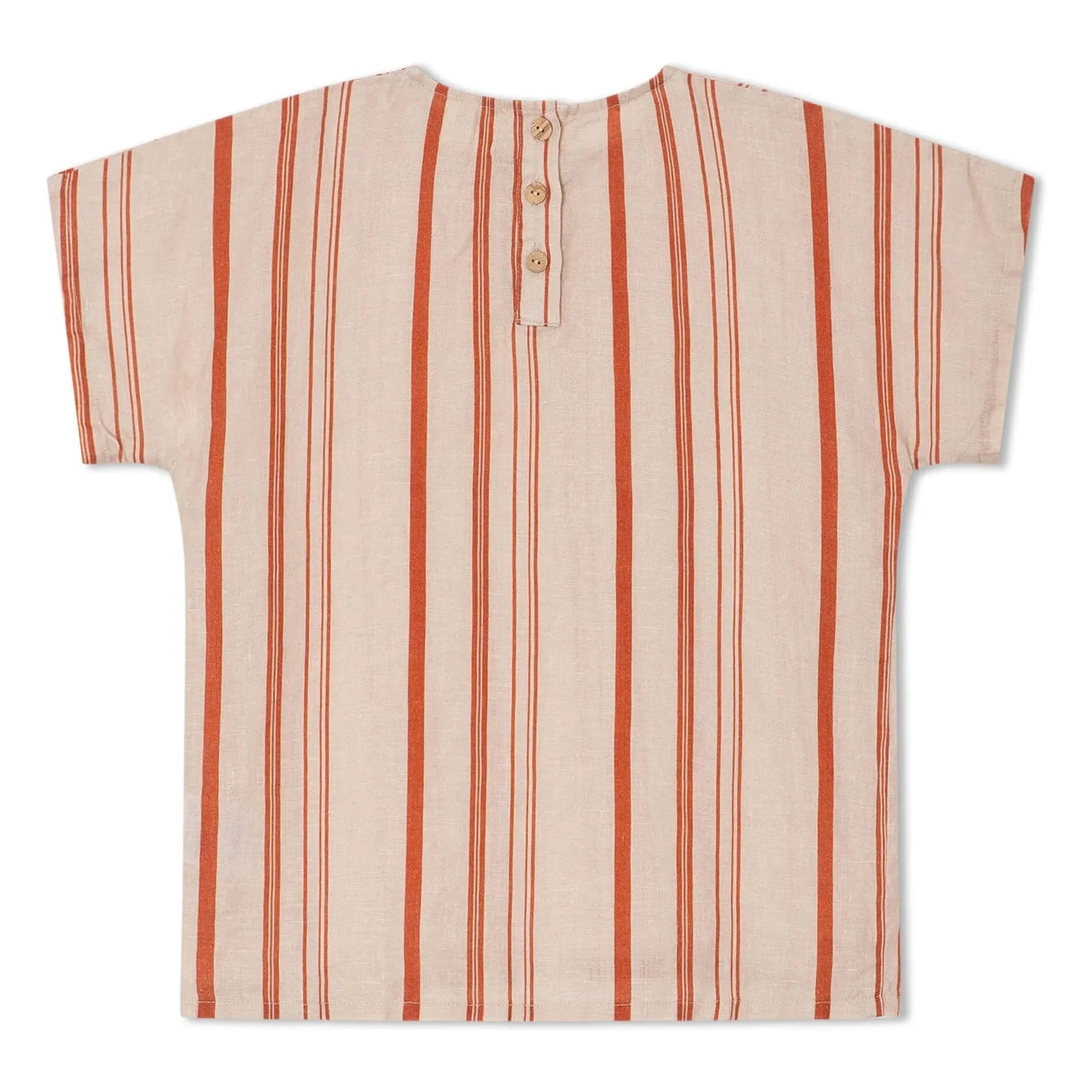 Matona - Easy Striped Linen T-shirt | Off white