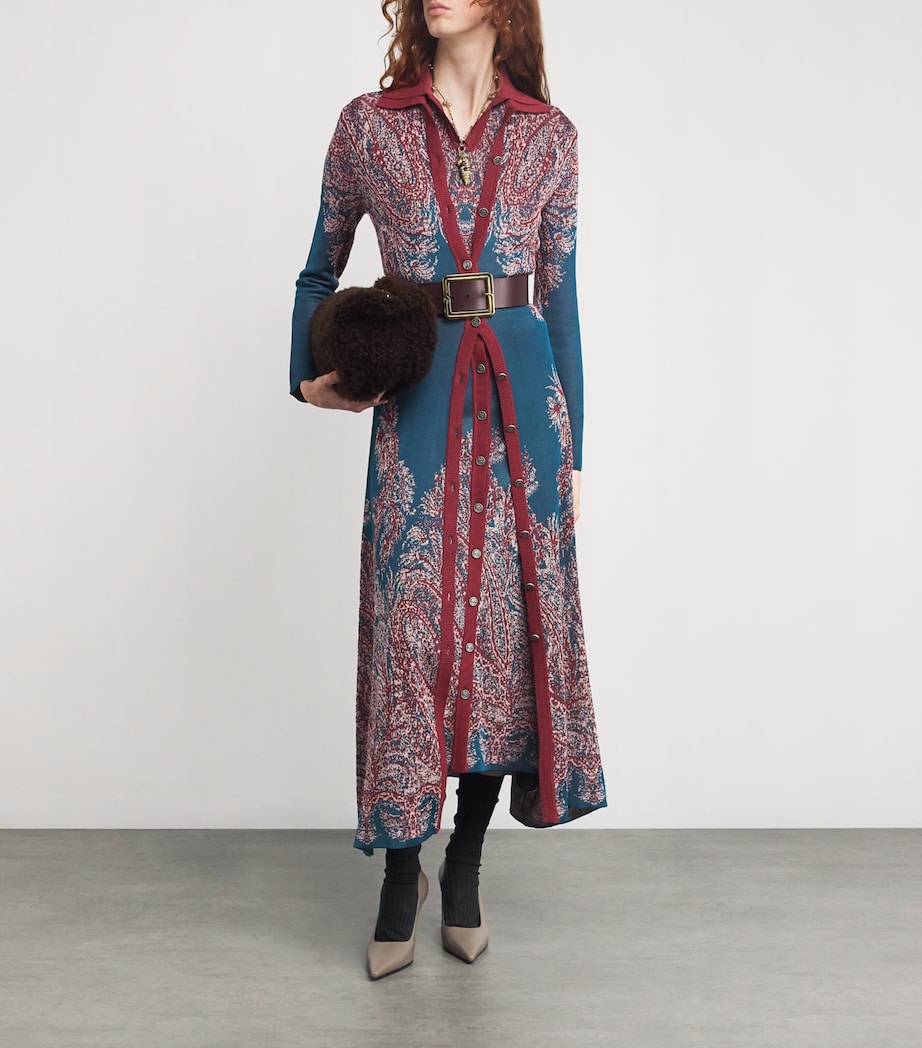 Multi Knitted Jacquard Maxi Skirt