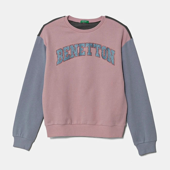 United Colors of Benetton Çocuk Pamuklu Sweatshirt