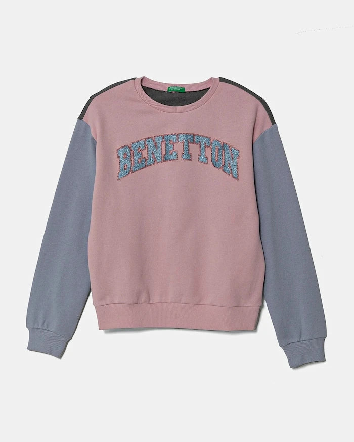 United Colors of Benetton Çocuk Pamuklu Sweatshirt