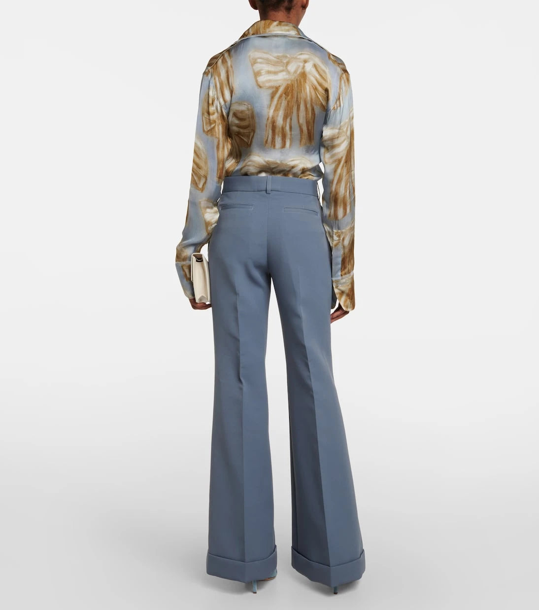 Acne Studios - بنطلون واسع الساقين بخصر منخفض