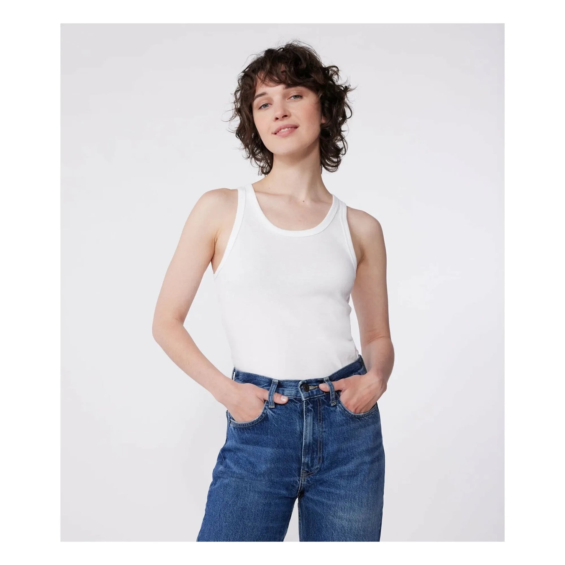 Petit Bateau - Organic cotton tank top | White