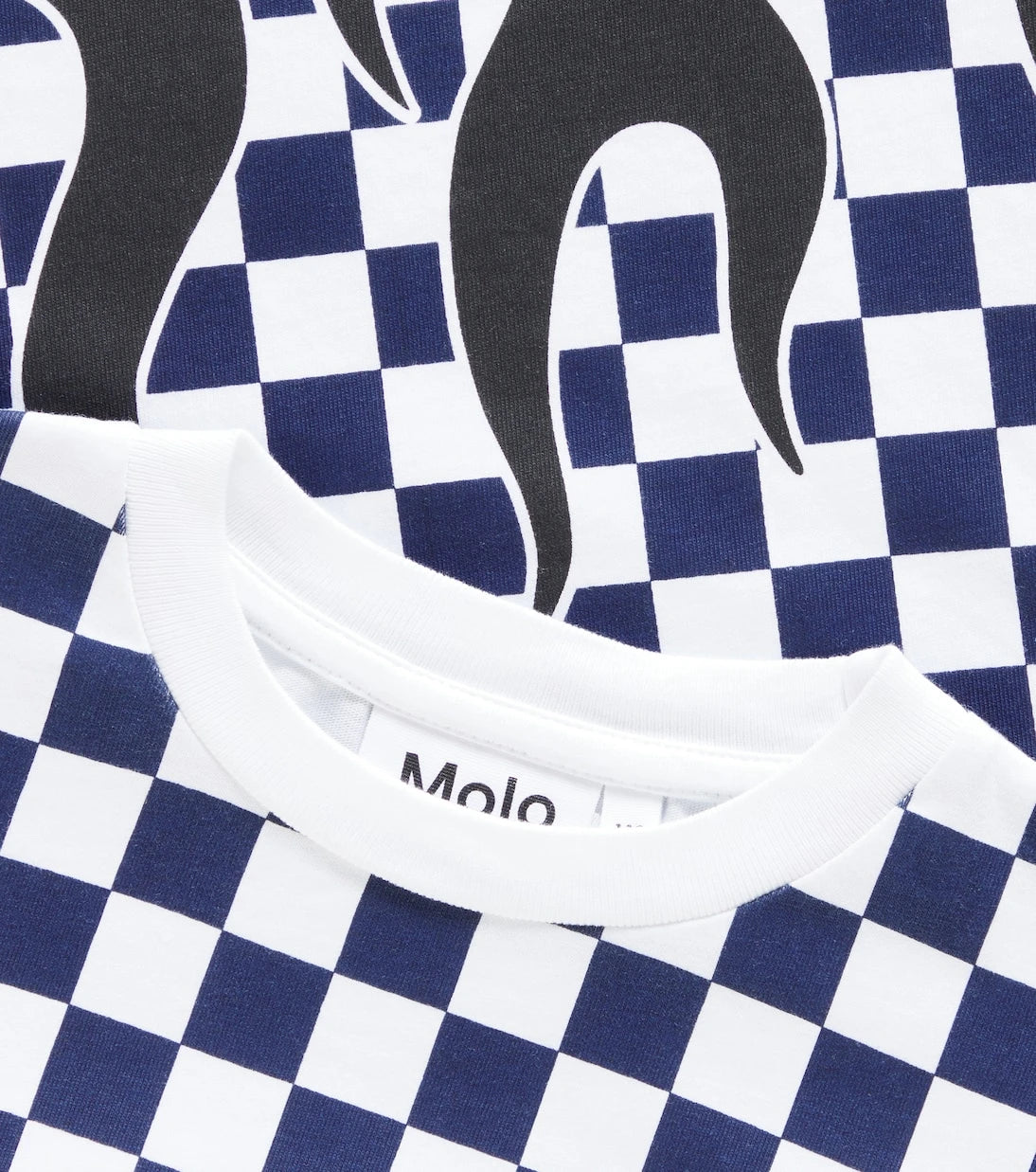 Molo - Rodney checked cotton jersey T-shirt