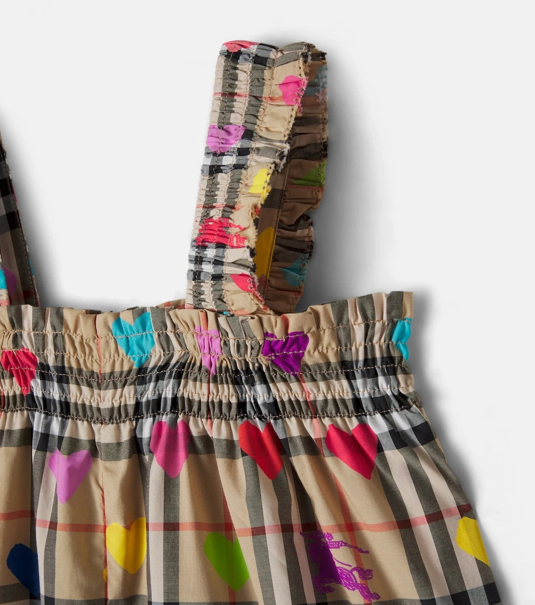 Burberry Kids - Burberry Check printed cotton overalls