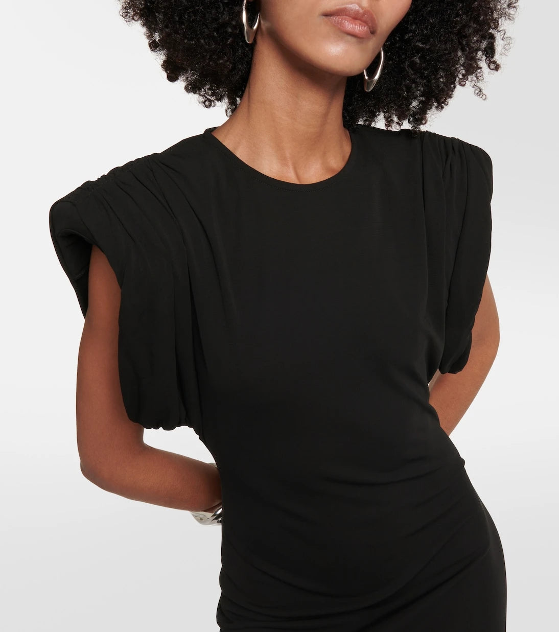 Wardrobe.NYC - Ruched jersey midi dress