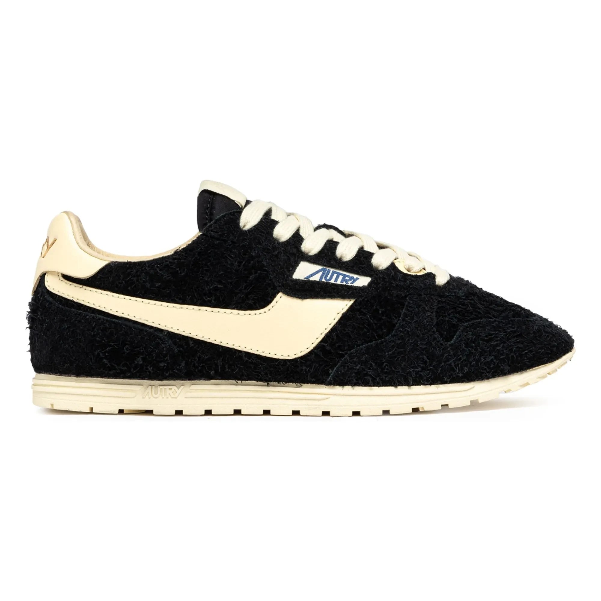 Autry - Windspin Low Two-tone Suede and Leather Sneakers | Black