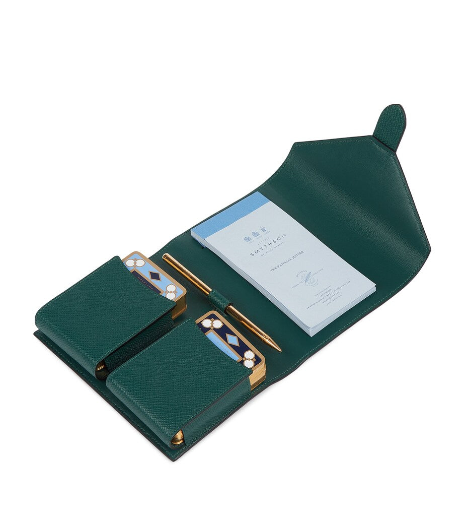 Leather Panama Double Playing Card Case