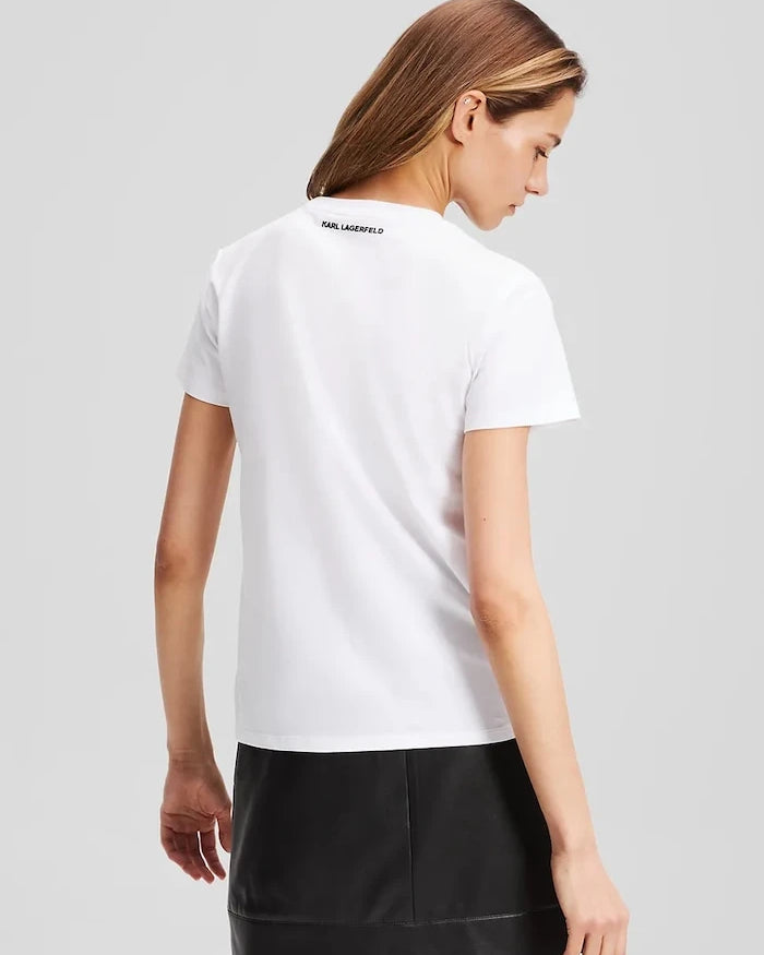 Karl Lagerfeld IKON Pamuklu Tişört