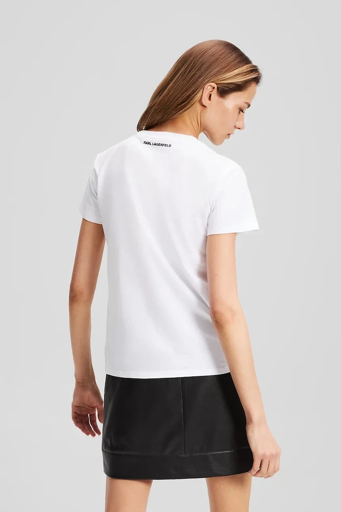 Karl Lagerfeld IKON Pamuklu Tişört