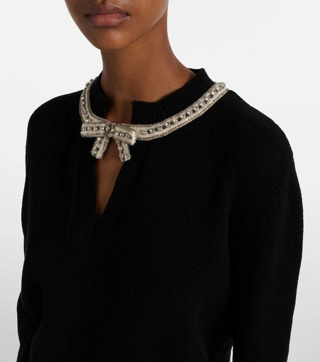 Valentino - Sequined virgin wool sweater