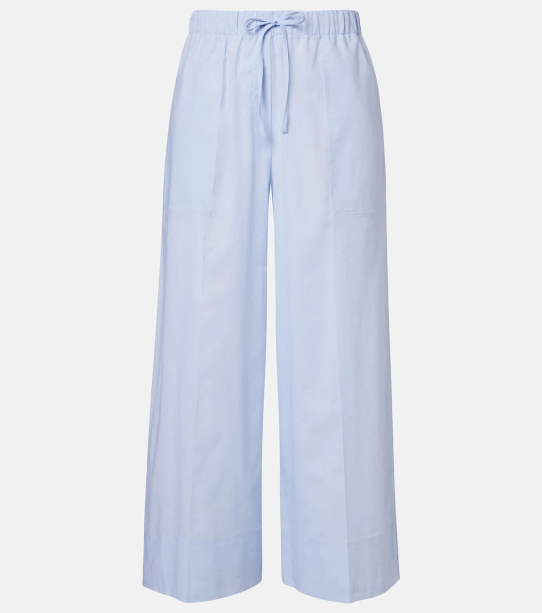 Toteme - Cotton and linen wide-leg pants