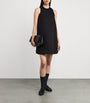 Max Mara Black Mesh Jersey Mini Dress