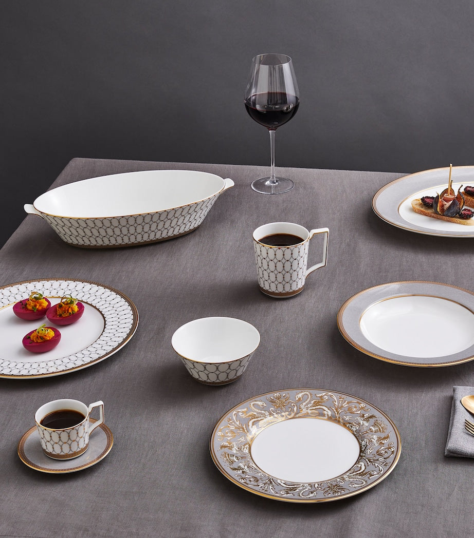 Renaissance Grey Oval Serving Bowl (34cm)