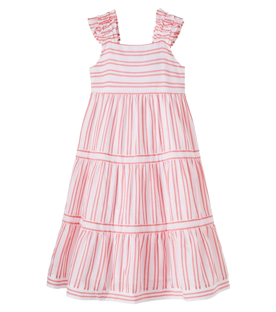 Tartine et Chocolat - Ruffled striped cotton dress
