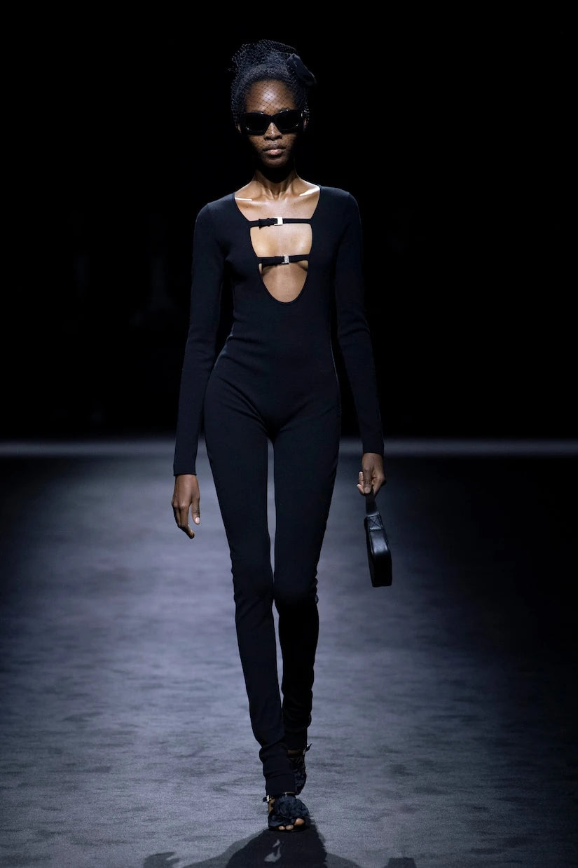 Blumarine - Jessie V-neck crêpe jumpsuit