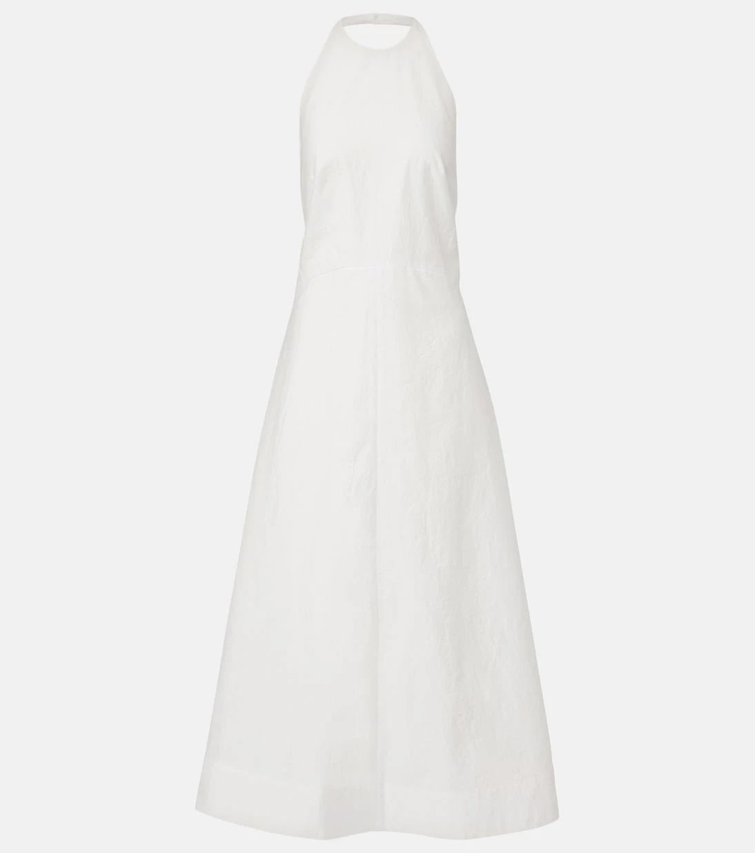 Róhe - Halterneck cotton-blend poplin midi dress