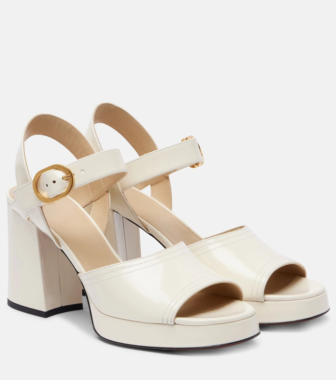 Valentino Garavani - Fawcette 100 leather platform sandals
