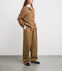 Brown Igor Wide-Leg Tailored Trousers