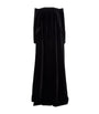 Velvet Off-The-Shoulder Gown BLACK