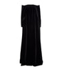 Max Mara Black Velvet Off-The-Shoulder Gown