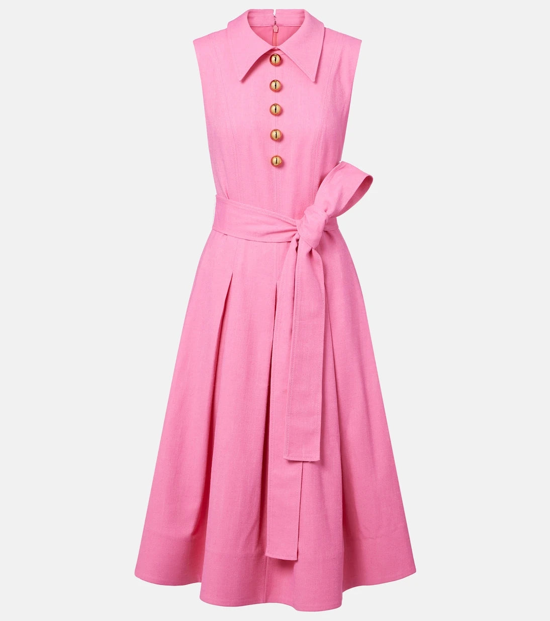 Carolina Herrera - Belted twill midi dress