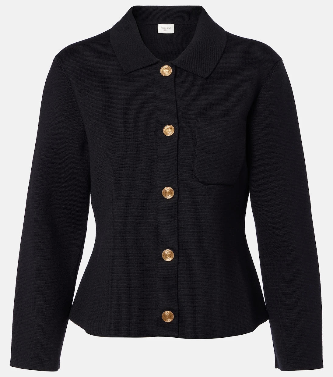 Saint Laurent - Waffle-knit wool cardigan