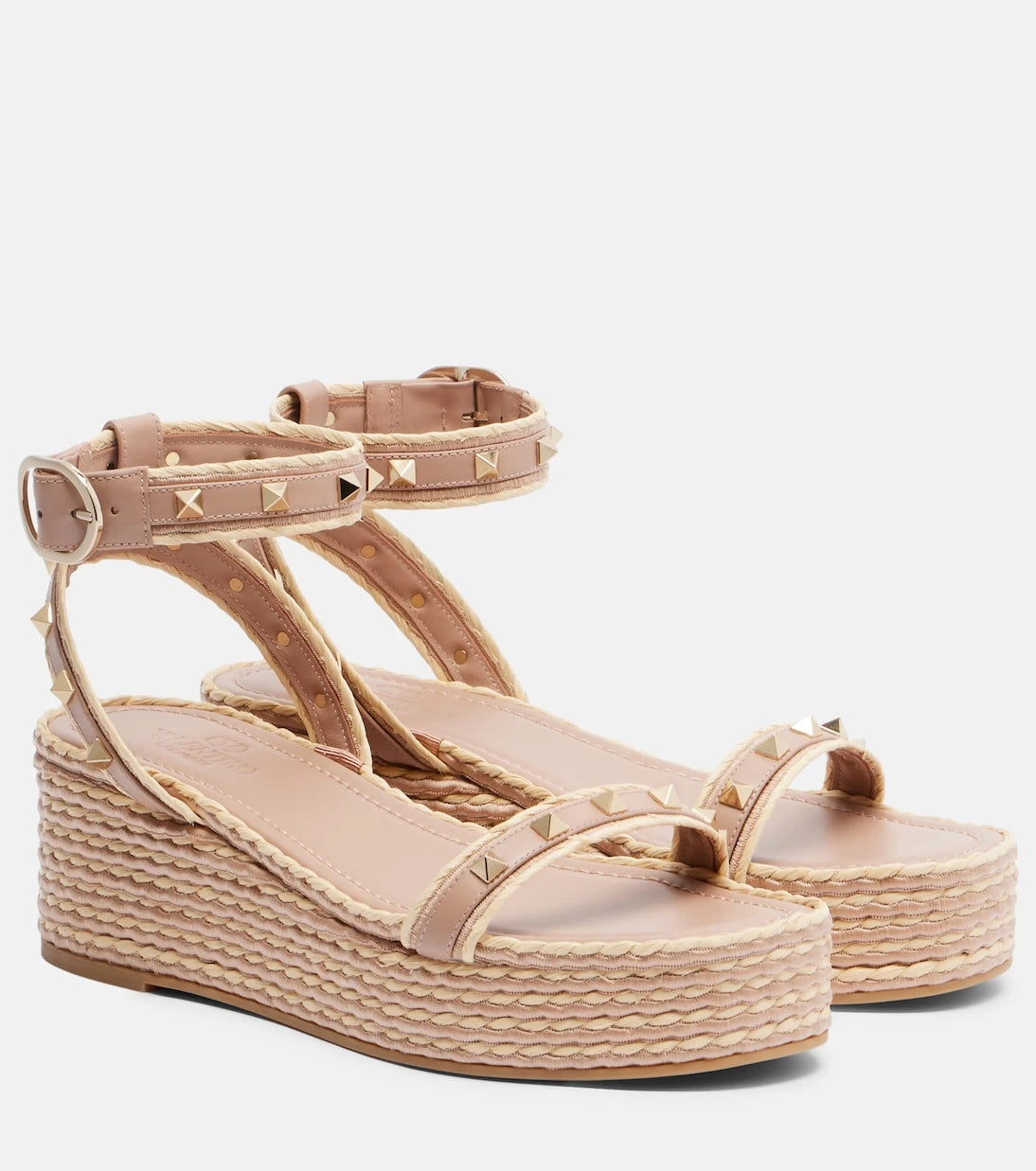 Valentino Garavani - Rockstud leather platform sandals