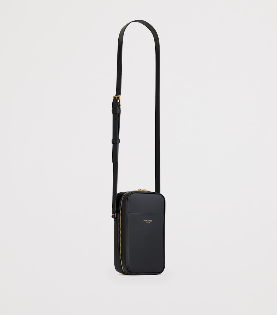 Saint Laurent Calfskin Paris Daily Nano Cross-Body Bag