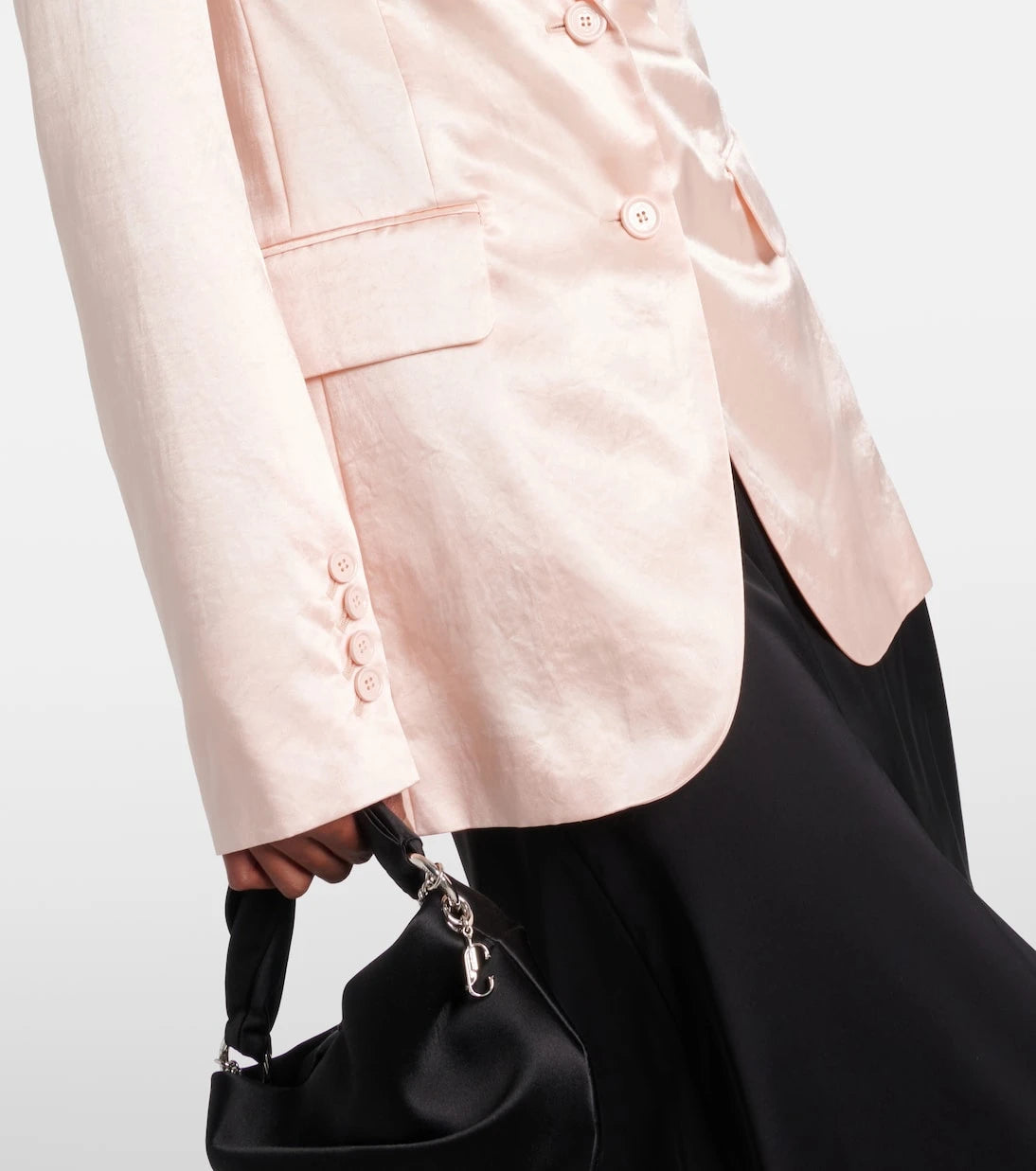 Sportmax - Volante satin blazer
