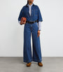 Weekend Max Mara Blue Cropped Denim Shirt