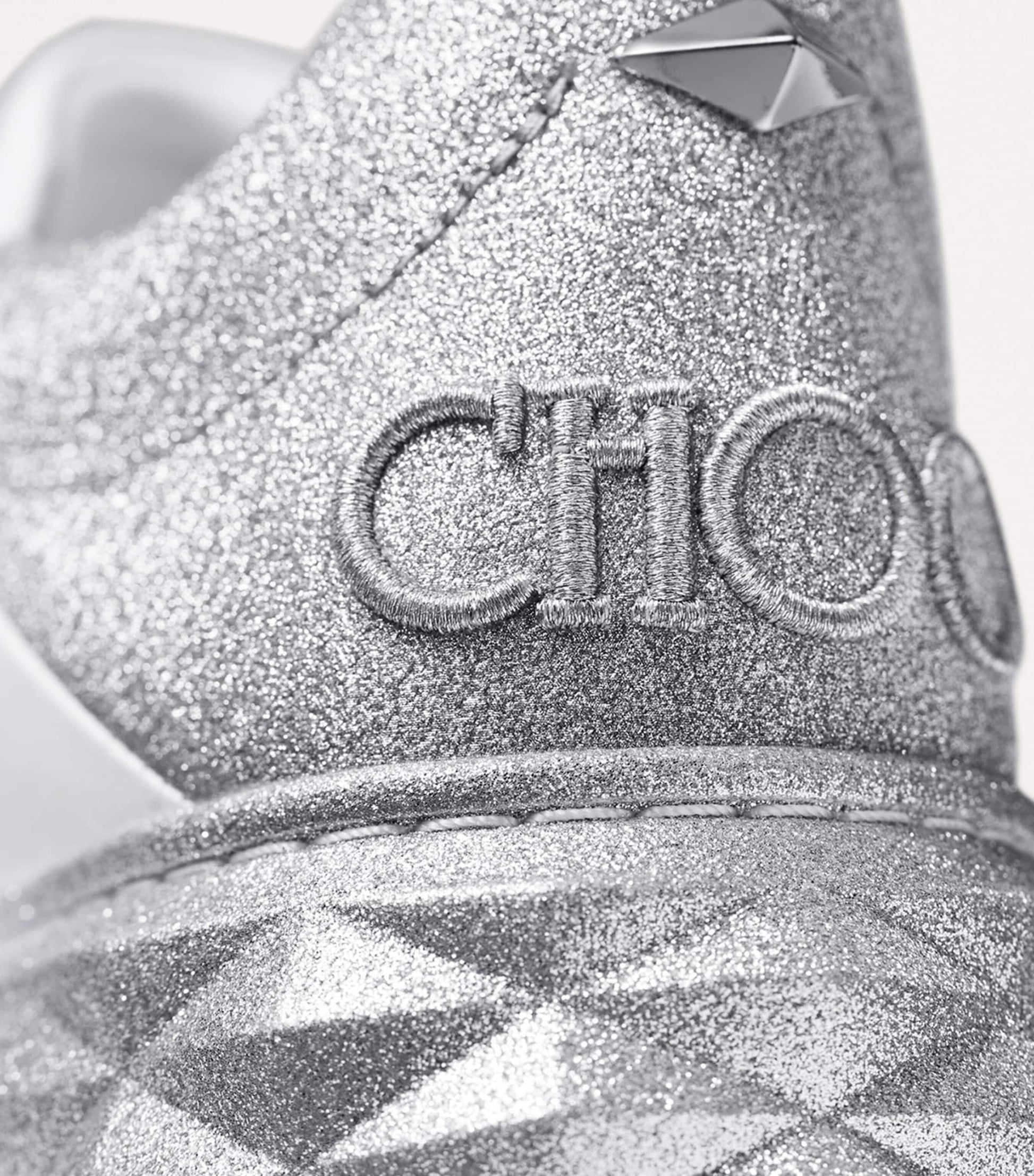 Diamond Maxi Leather Sneakers X WHITE/SILVER