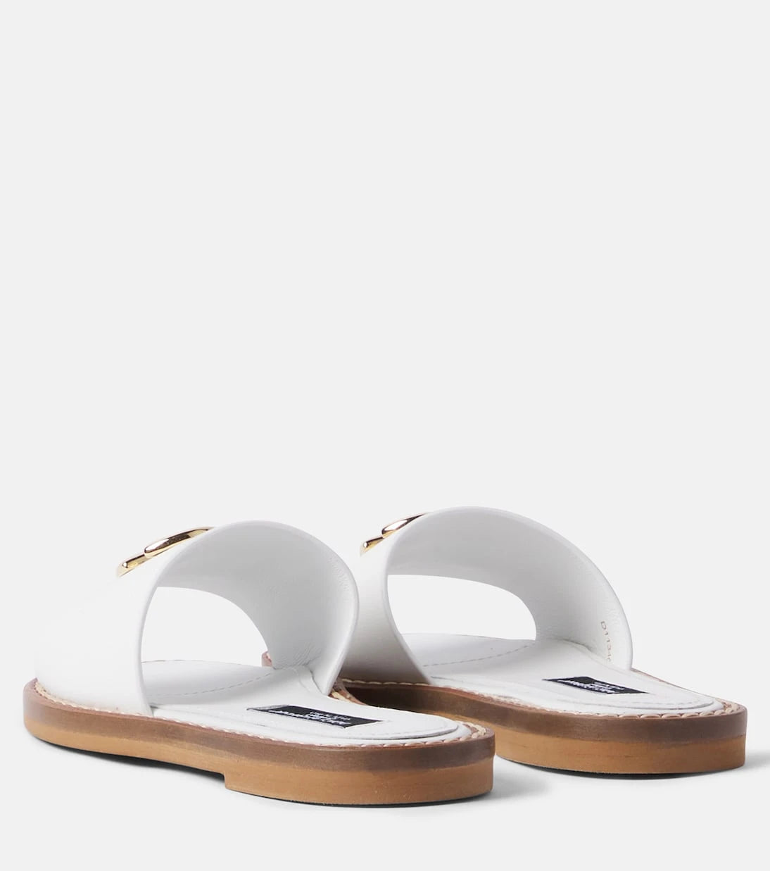 Dolce&Gabbana Kids - DG leather slides