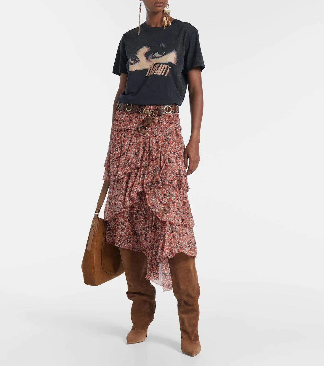 Paris Texas - Ines 75 suede knee-high boots